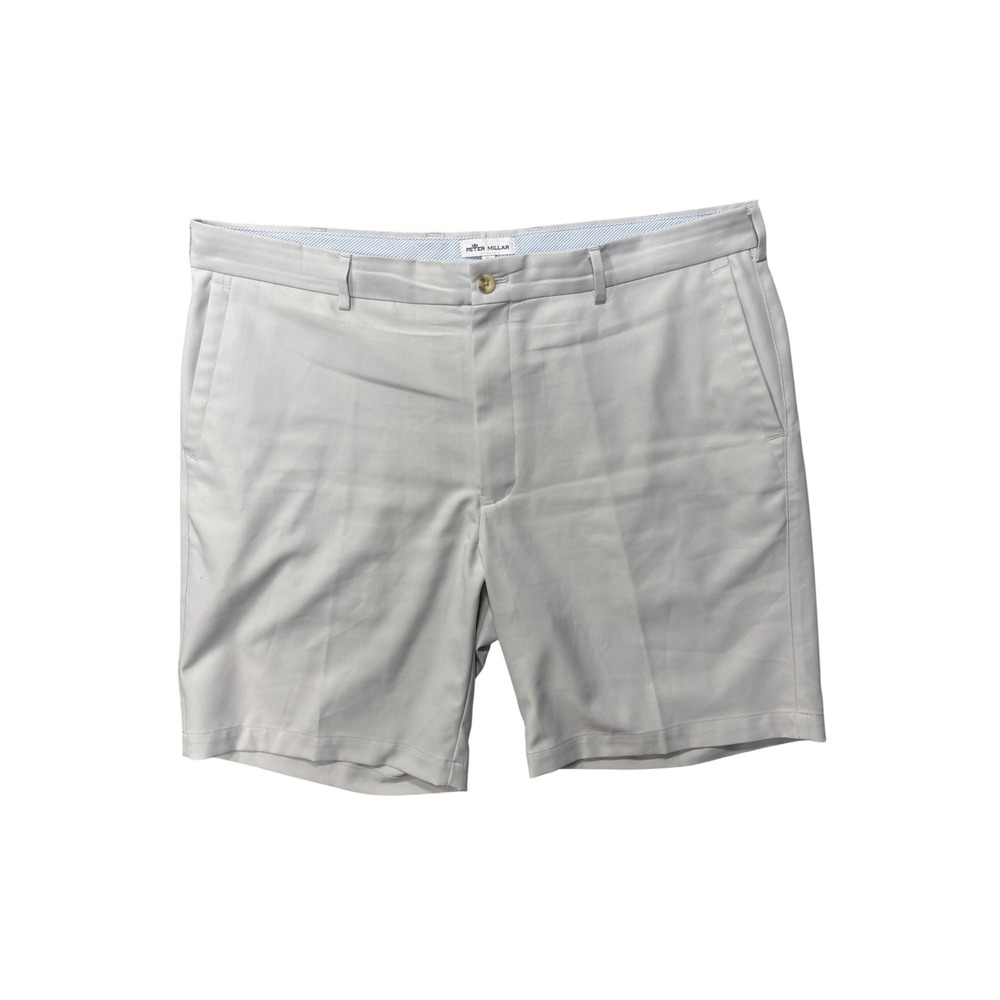 Peter Millar Shorts‎ 38 Performance Light Grey Golf Luxury Casual ME0EB82